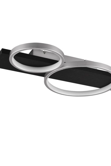 Trio lighting medera led plafond 2l grå -