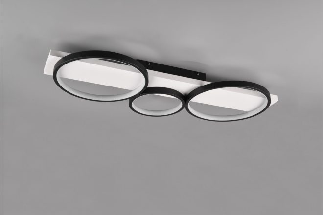 Trio lighting medera led plafond 3l mattsvart -