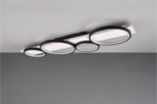 Trio lighting medera led plafond 4l mattsvart -