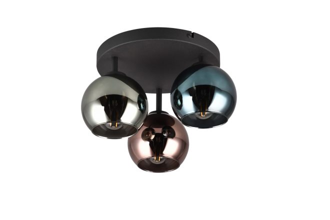 Trio lighting sheldon plafond 3l e14 flerfärgad -