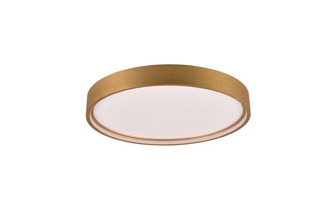 Trio lighting doha led plafond 45 cm mattmässing -