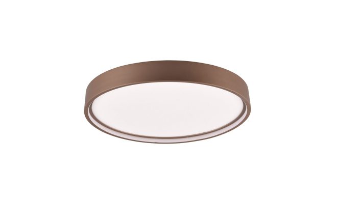 Trio lighting doha led plafond 45 cm kaffe brun -