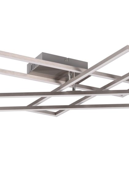 Trio lighting corso led plafond borstad stål -