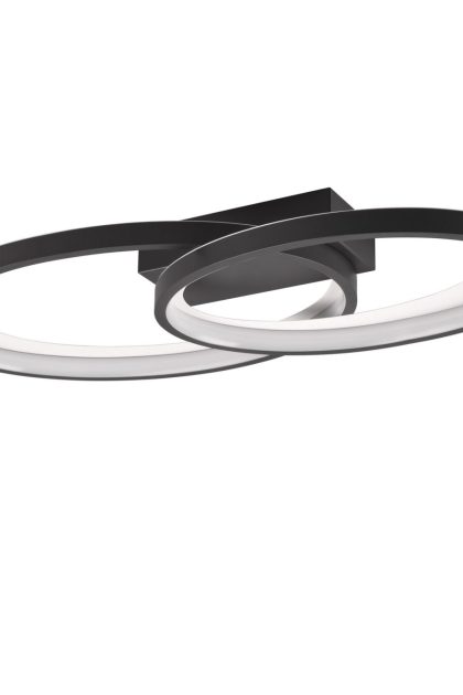 Trio lighting malaga led plafond mattsvart -