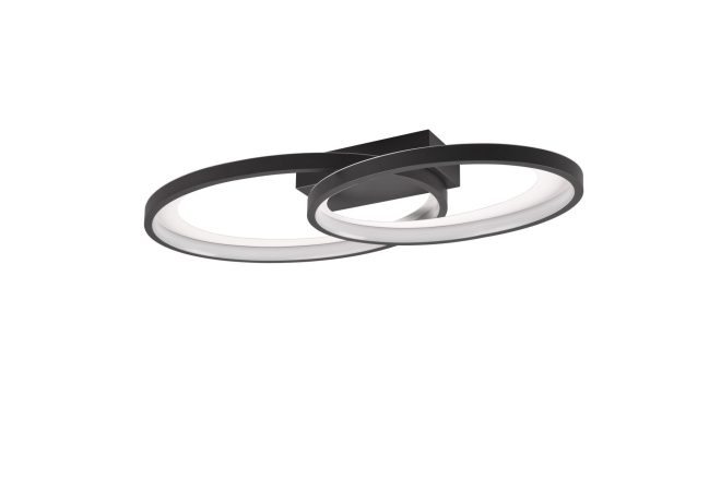 Trio lighting malaga led plafond mattsvart -