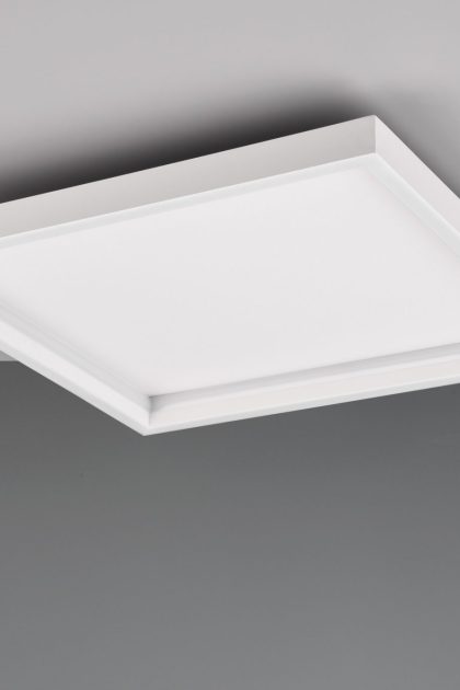 Trio lighting rotonda led plafond fyrkant mattvit -