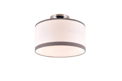 Trio lighting davos plafond 30 cm 2xe14 krom/ vit -