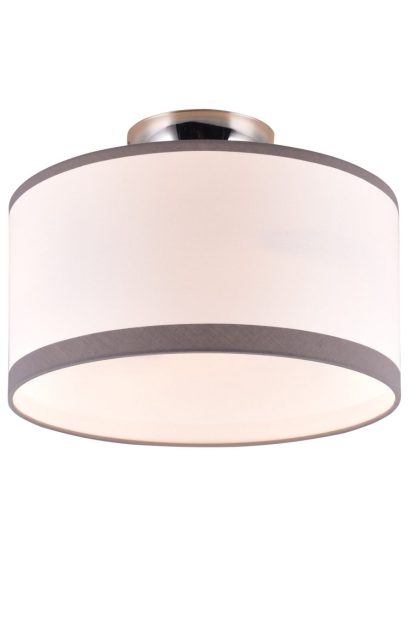 Trio lighting davos plafond 30 cm 2xe14 krom/ vit -
