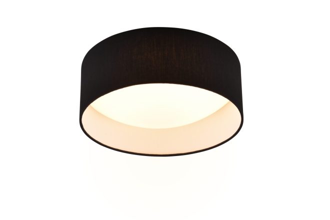 Trio lighting locarno led plafond 28 cm svart -