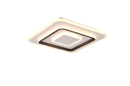Trio lighting jora led plafond 40x40 cm mattvit -