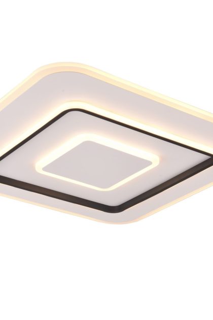 Trio lighting jora led plafond 60x60 cm mattvit -