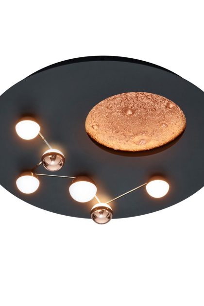 Trio lighting zodiac led plafond mattsvart -
