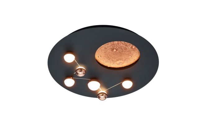 Trio lighting zodiac led plafond mattsvart -