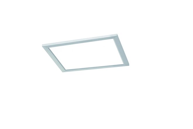 Trio lighting phoenix led plafond 30x30cm borstad stål - vit