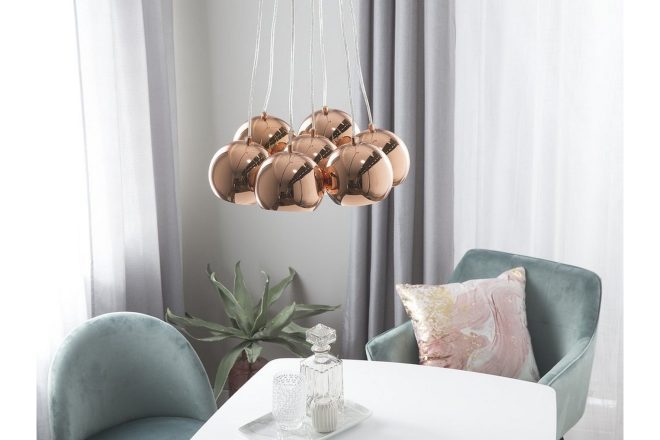 Taklampa olza 14 cm - koppar