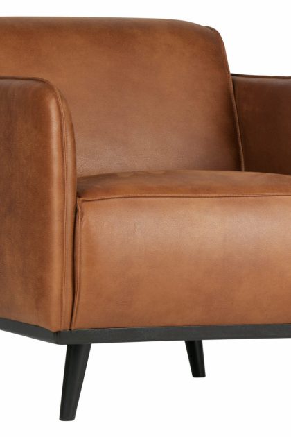 Skinnfåtölj nowell - cognac