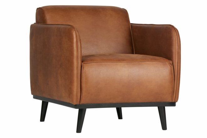 Skinnfåtölj nowell - cognac