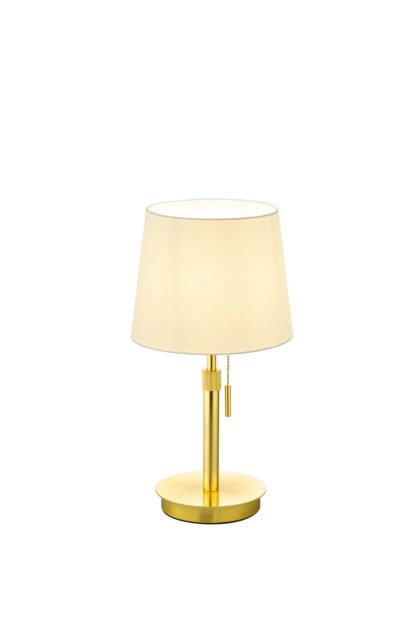 Trio lighting lyon bordslampa e27 mattmässing -