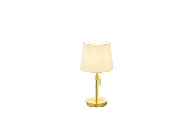 Trio lighting lyon bordslampa e27 mattmässing -