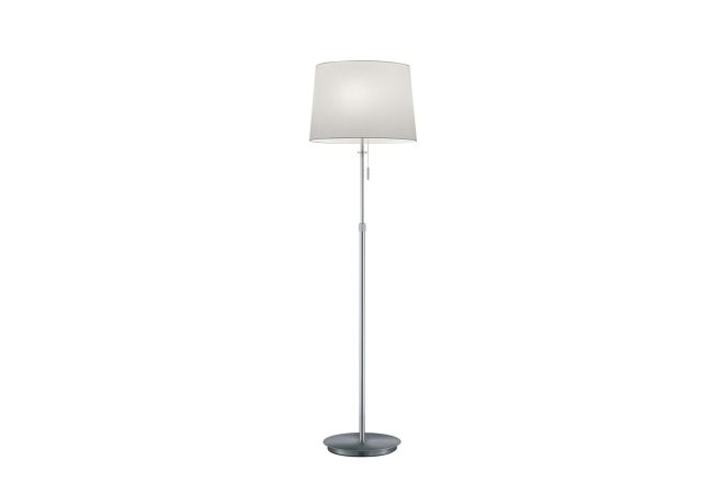 Trio lighting lyon golvlampa 3l e27 borstad stål -