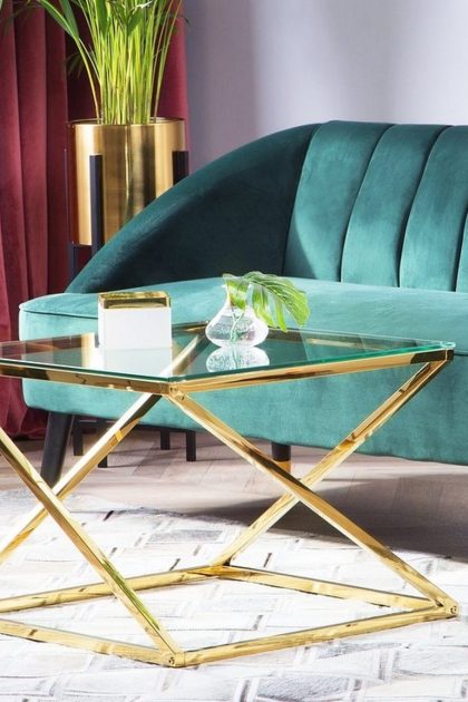 Soffbord Beverly 60 cm - Guld