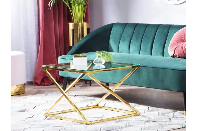 Soffbord beverly 60 cm - guld