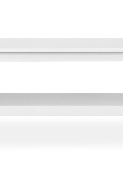 Soffbord aveza 120 cm med förvaring hylla - vit
