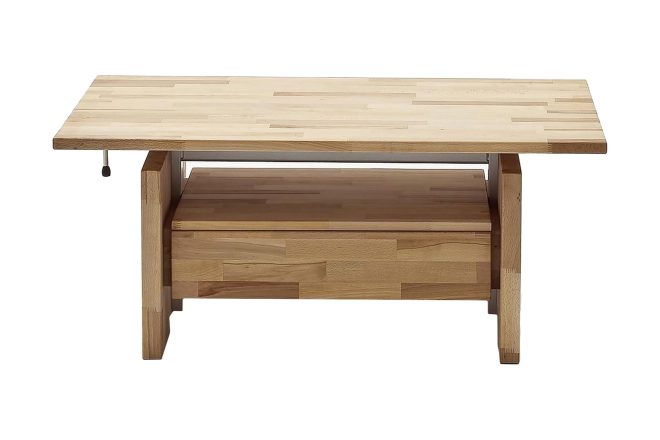 Soffbord titus 110x70 cm oljad vaxad bok - brun|beige