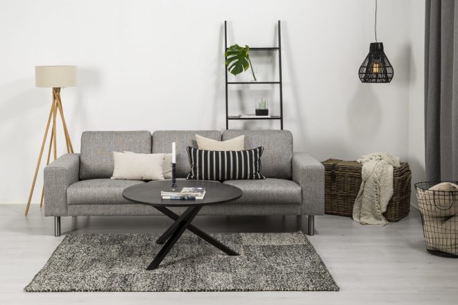 Soffa erstavik 3-sits - ljusgrå