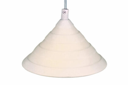 Taklampa bone cirklar 11 cm - vit