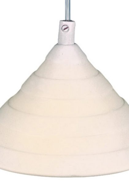 Taklampa bone cirklar 11 cm - vit