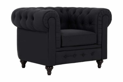 Fåtölj walton lyx svart - svart