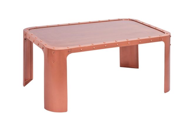 Soffbord dashiel 110 cm - koppar