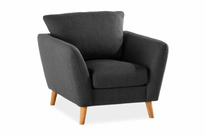 Fåtölj colt svart - grå