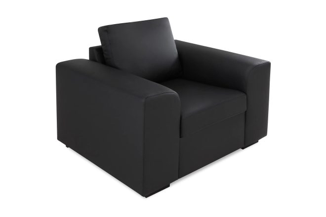 Fåtölj alter svart - ecoläder