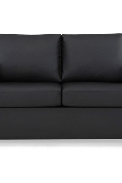 Soffa alter 2-sits konstläder - svart