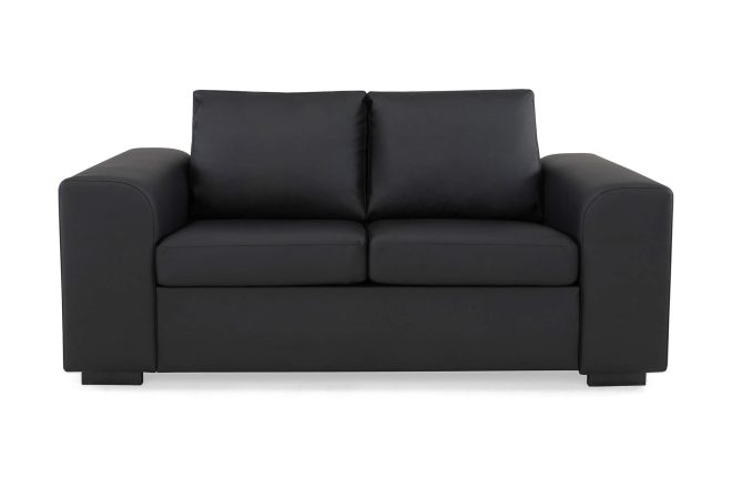 Soffa alter 2-sits konstläder - svart