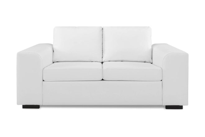 Soffa alter 2-sits konstläder - vit