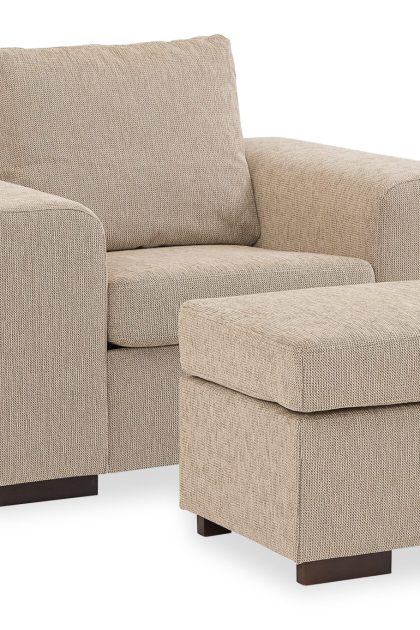 Fåtölj+pall alter 70 beige - beige