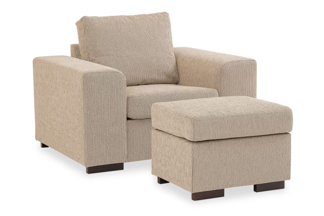 Fåtölj+pall alter 70 beige - beige