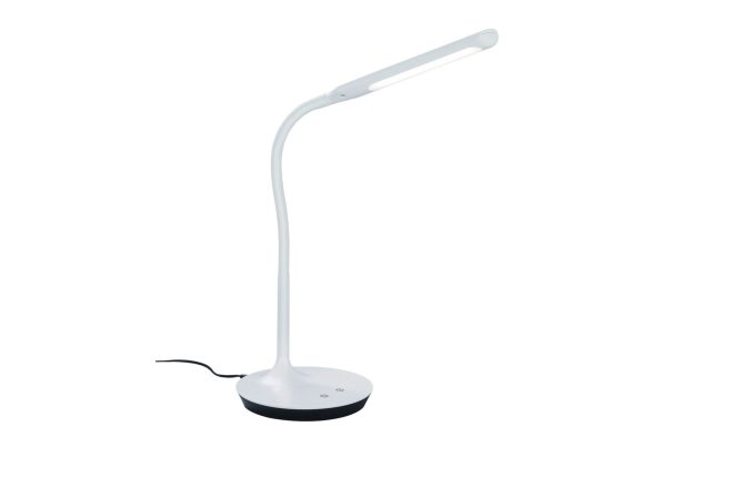 Trio lighting polo led bordslampa mattvit -
