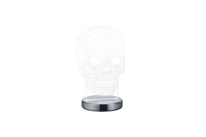 Trio lighting skull led bordslampa krom - krom