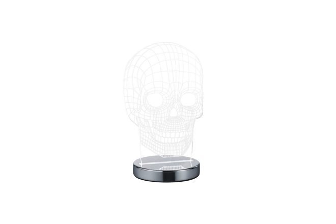 Trio lighting skull led bordslampa krom - krom