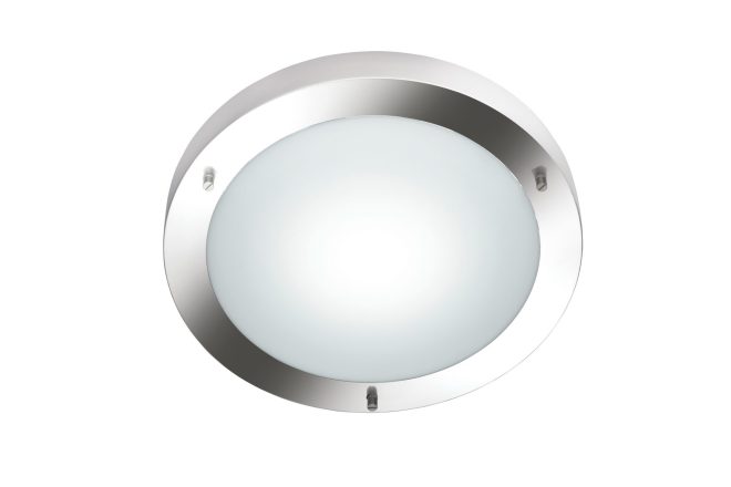 Trio lighting condus h2o plafond e27 borstad stål -