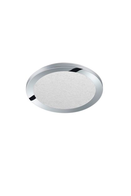 Trio lighting cesar led plafond 26cm krom - vit