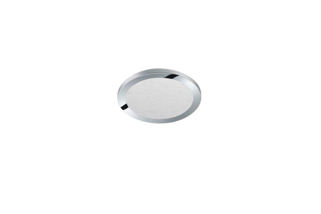 Trio lighting cesar led plafond 26cm krom - vit