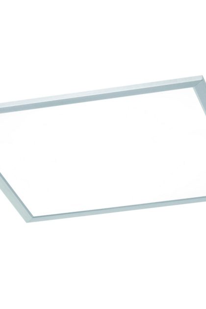 Trio lighting phoenix led plafond 45x45cm borstad stål - vit