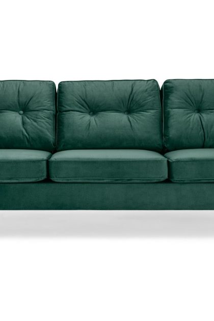 Sammetssoffa miller 3-sits - grön