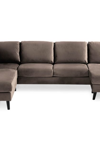 U-soffa colt med divan höger - mullvad