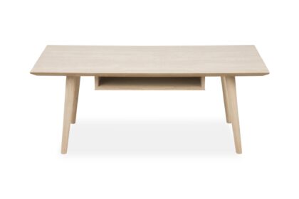 Soffbord century 115 cm - vitpigmenterad ek